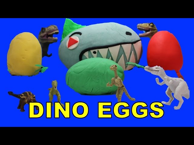 Dinosaur Eggs Surprise Play Doh | Dinosaurs Surprise Play Doh Eggs | Hatching Dinosaur Eggs