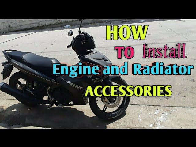 YAMAHA SNIPER 2021 How to install Radiator cover and Engine cover |Paano mag kabit ng Accessories