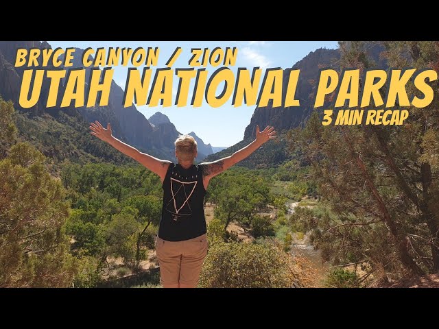 Utah 3min recap - Zion National Park and Bryce Canyon