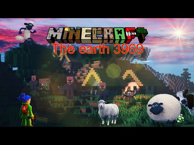 Minecraft The Earth 3969 (Episode 2) Finding a village
