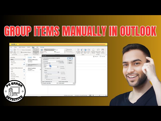 How to Group Items Manually in Outlook