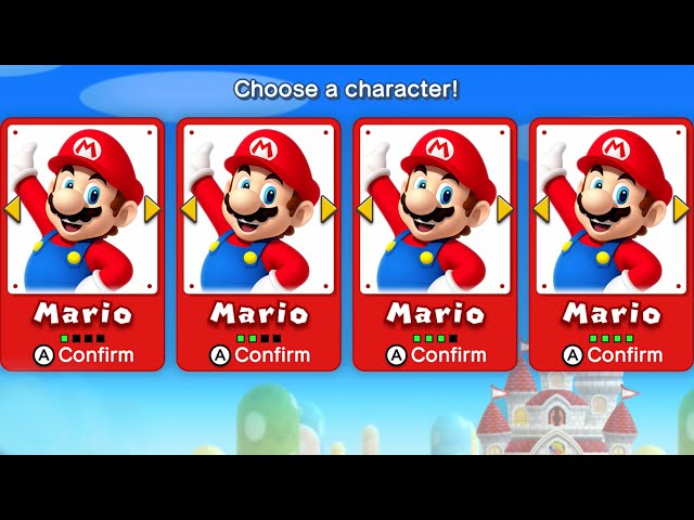 New Super Mario Bros U Deluxe – 2-3 Players Walkthrough Co-Op (Live Stream)