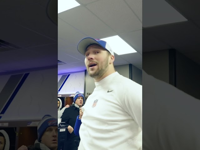 Buffalo Bills Postgame Victory Speech Following Super Wild Card Win Over Pittsburgh! #shorts