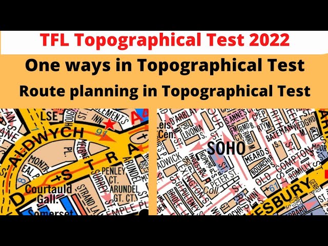 One ways in topographical  test |Route planning in topographical test/One way tfl sa pco
