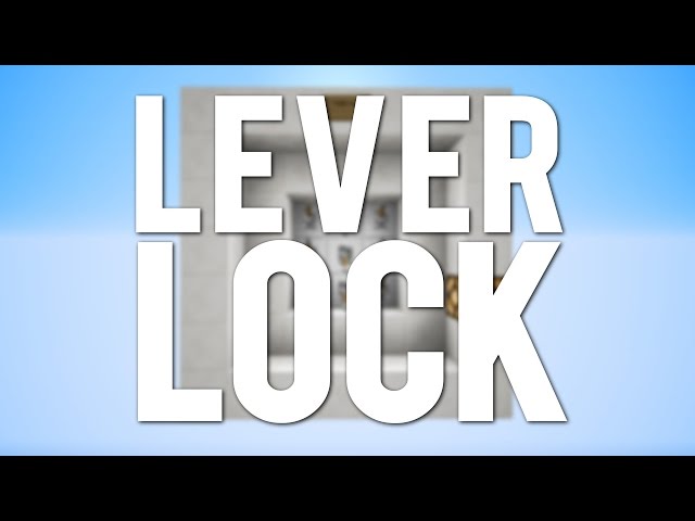 Minecraft: 9 Lever Combination Lock [Day 18]