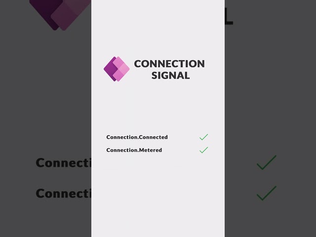 Connection Signal | Power Platform Shorts
