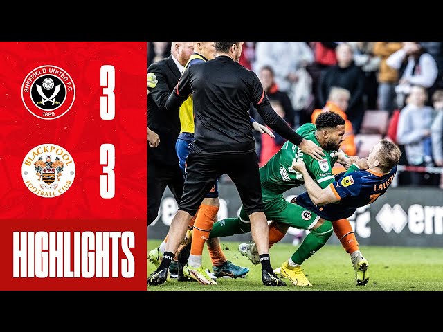6 Goals & 4 red cards! 😳 Sheffield United 3-3 Blackpool | EFL Championship highlights