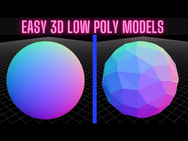 3D Low Poly Generator / Easy Low Poly Models for 3D Printing!