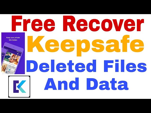 Recover Deleted Photos Safely | #Keepsafe Deleted Photo Recovery | How to#Recover Deleted Photos