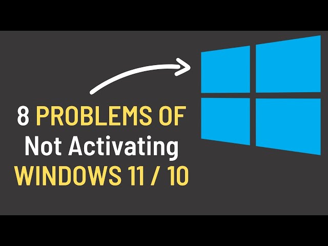 Windows 11 Not Activated, Windows 10 Not Activated Issues