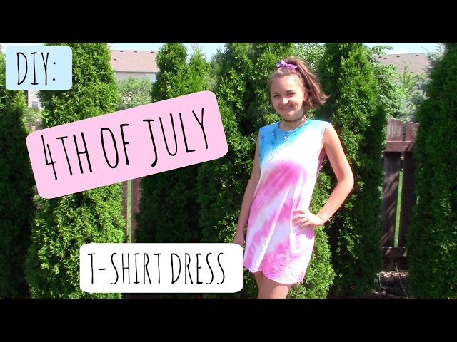 DIY Fourth of July T Shirt Dress!
