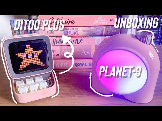 Unboxing Divoom Ditoo Plus Speaker & Planet-9 Smart Mood Lamp 🌸 Kawaii Aesthetic
