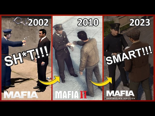 Which mafia game has the SMARTEST COPS (2002-2023) #mafia #mafia2 #mafia3 #mafiadefinitiveedition
