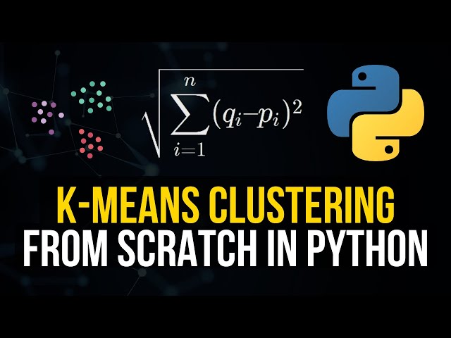 K-Means Clustering From Scratch in Python (Mathematical)