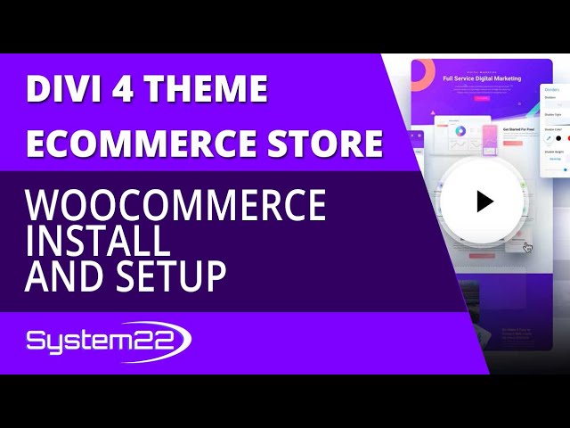 Divi 4 Ecommerce Store Woocommerce Install And Setup 👈