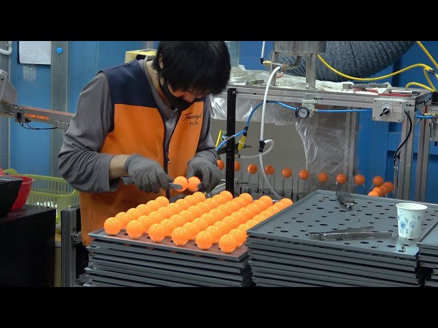 Golf ball factory in South Korea that makes new balls from discarded golf balls