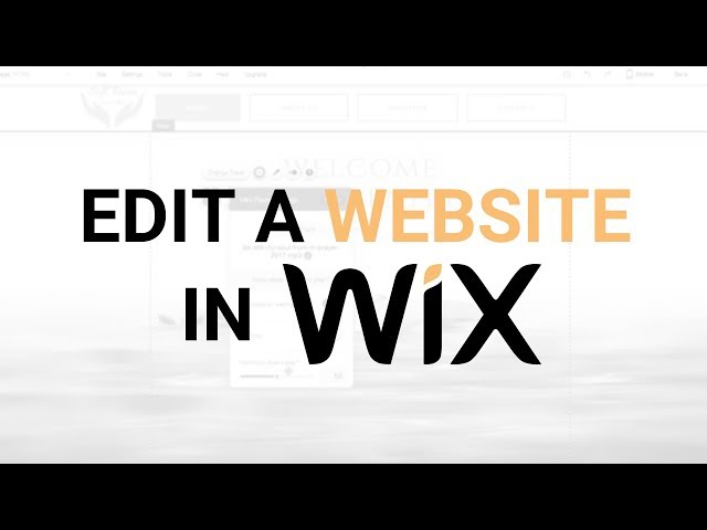 How to Edit a Website in Wix - An Easy Wix 'How to' Guide