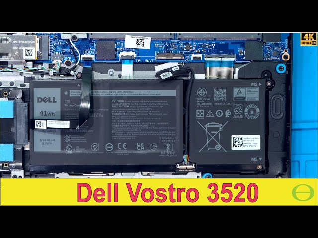 How to change the battery in the Dell Vostro 3520 laptop
