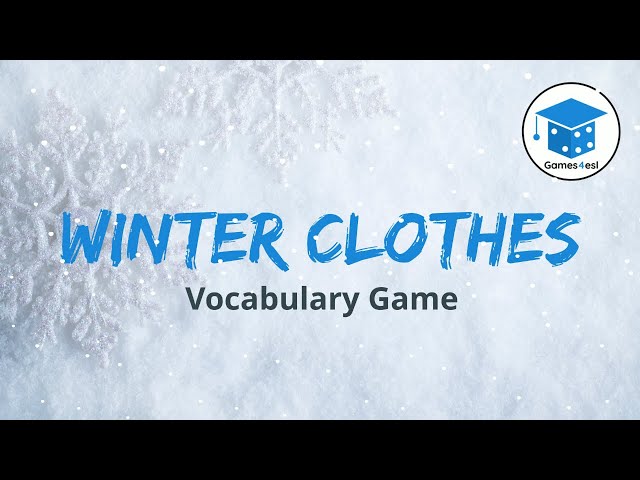 Winter Clothes In English | Vocabulary And Guessing Game