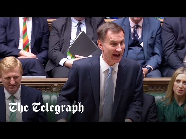 Budget 2024: Jeremy Hunt announces changes to taxes and child benefits
