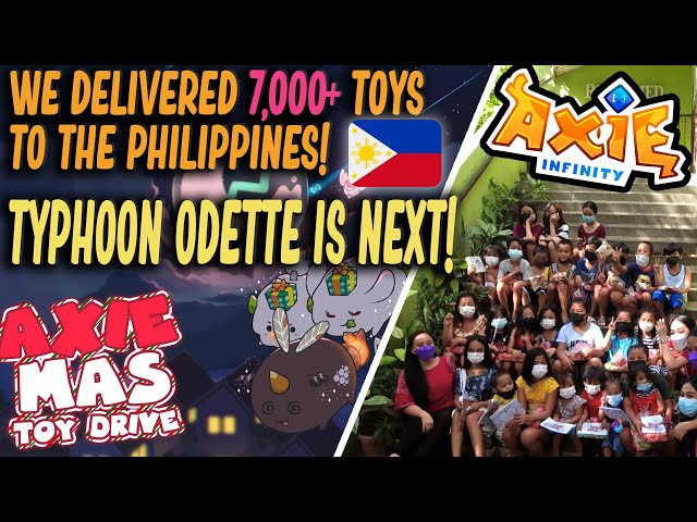 Axiemas Toy Drive 2021 and #TyphoonOdette relief | Axie Infinity - NFT / PlayToEarn game
