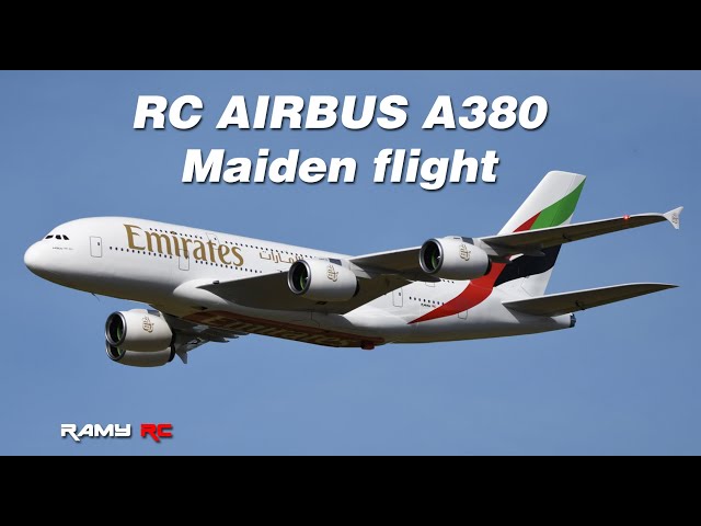 GIANT RC AIRBUS A380 EMIRATES MAIDEN FLIGHT BY RAMY RC