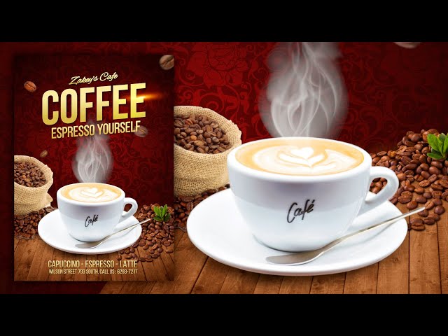Gimp Tutorial : Coffee Poster Design