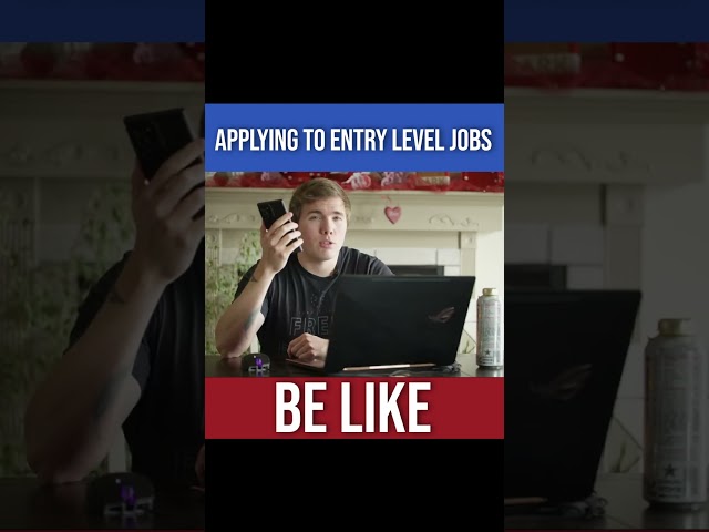 APPLYING TO ENTRY LEVEL JOBS BE LIKE | #shorts