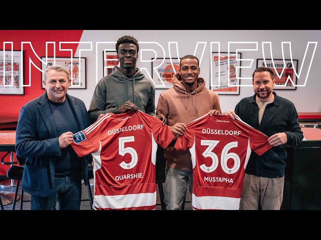 INTERVIEW | Transfer-Doppelpack! Quarshie und Mustapha verstärken F95 | Fortuna Düsseldorf