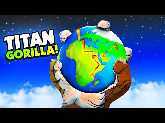 GIANT Gorilla Crushes Earth With it's FISTS in VR!