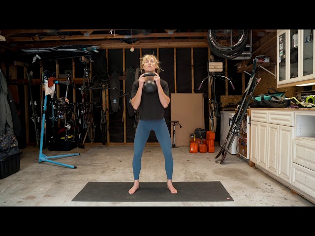 Kettlebell Training - Extra Clean Dead Lifts // Home Workout for Mountain Biking