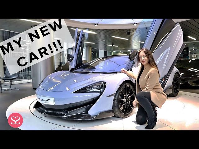 I Bought a New Car! Collecting my BABY BLUE McLaren 600LT!! | Sophie Shohet