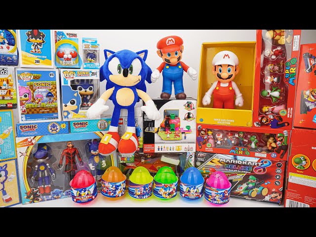 Sonic The Hedgehog Toys Unboxing ASMR | Sonic Plush, Mario Figures, Easter Sonic Eggs, RC Mario Kart