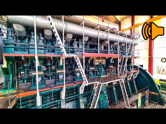 Starting The BIGGEST DIESEL ENGINE On Earth | 22.000 hp B&W 2000 COLD START