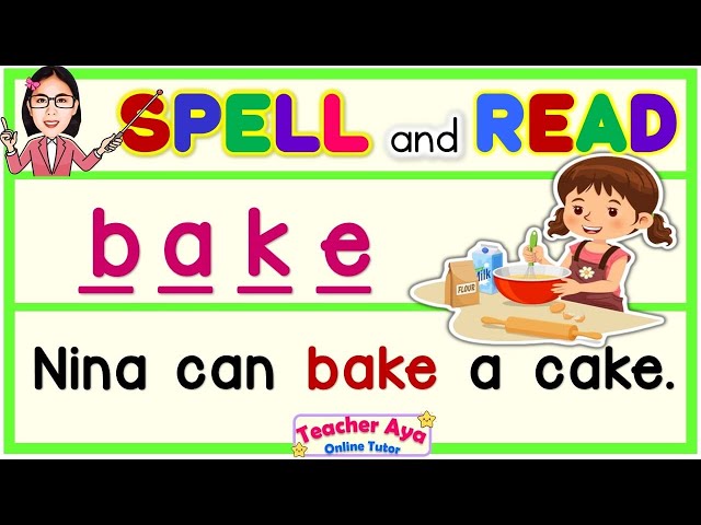 SPELL AND READ | USE IT IN A SENTENCE | Reading Lesson for grade 1, 2, 3 | Teacher Aya Online Tutor