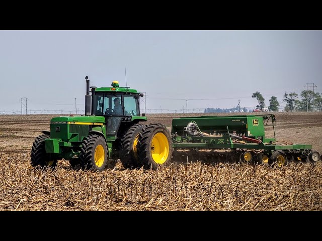 Starting Soybean Planting - JD 4955 Trying The Custom Air Drill