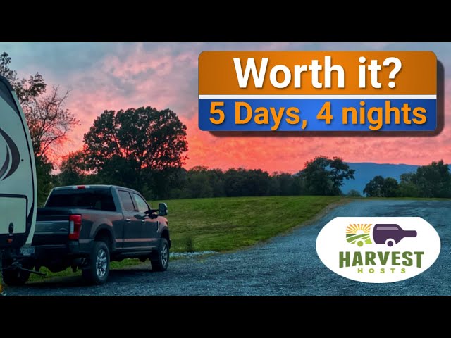 Trying out Harvest Hosts: 5 days boondocking