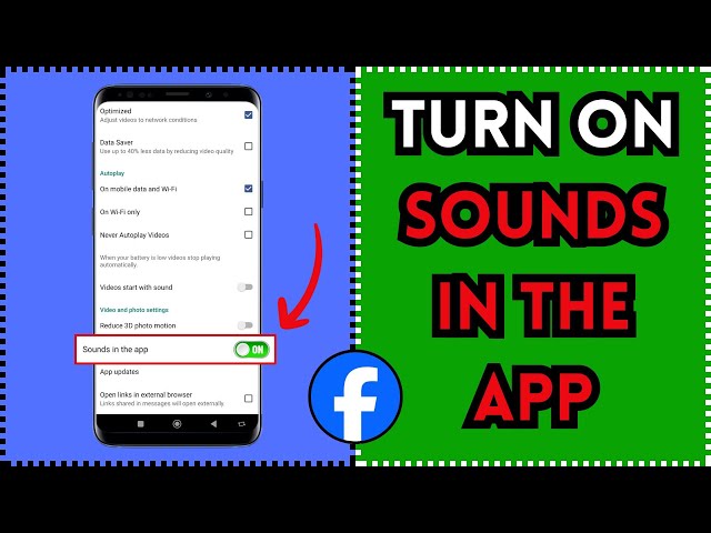 SOUNDS IN THE APP || How to Turn On Sounds in the App on Facebook