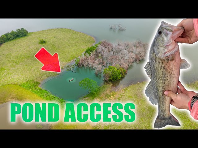 Accessing a NEVER Fished Pond with My Jon Boat