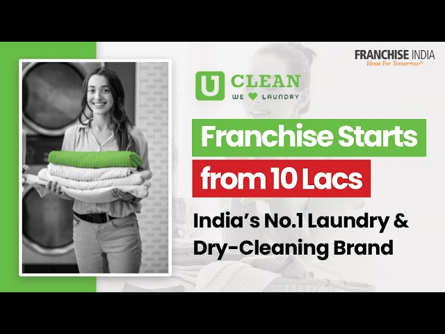 U-Clean Laundry Franchise from 10 lacs only | Bharat Franchise Show | U Clean Laundry Franchise Cost