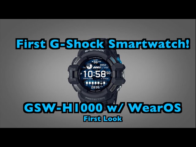 Casio G-Shock Smartwatch GSW H1000 unboxing and blind initial impression- Experimental video