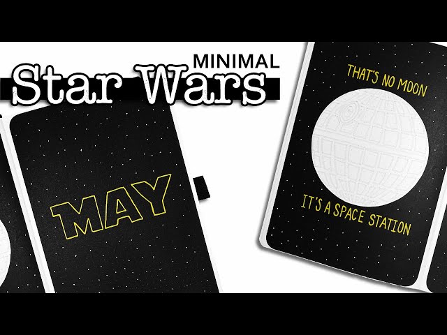 Easy Star Wars Themed Bullet Journal Setup 💜