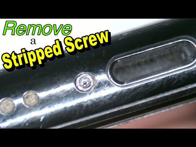 How to Remove a Stripped Screw from your phone