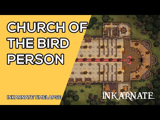 Church of the Bird Person | Inkarnate Timelapse