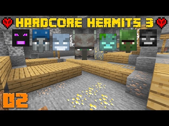 Minecraft Hardcore Hermits 02 Mineshaft Refuge (Season 3)