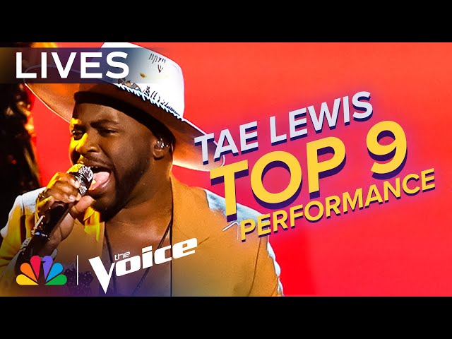Tae Lewis Performs Lonestar's "Amazed" | The Voice Lives | NBC