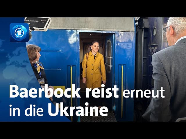 Baerbock zu Solidaritätsbesuch in Kiew eingetroffen