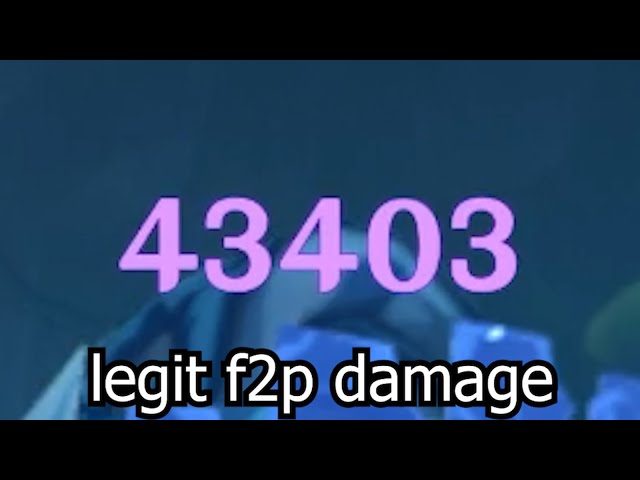 This is how much damage f2p raiden shogun does