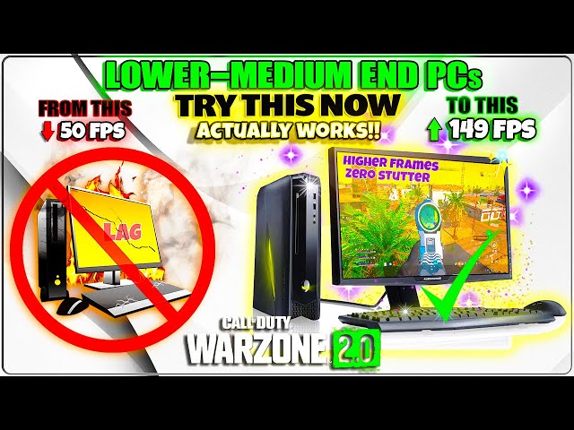 MAJOR Warzone 2 FPS BOOST!! Changing These Could DOUBLE FPS! Settings Optimization & Stuttering FIX!