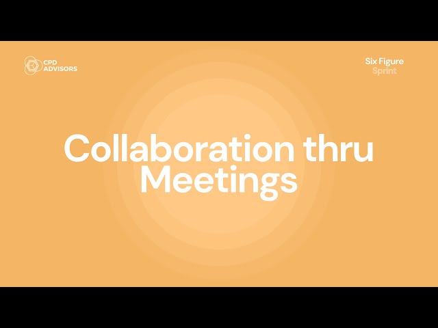 Collaborating through  Meetings - L7